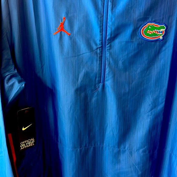NWT Florida Gators On Field Quarter-Zip Pullover Jacket Jumpman Nike Sz XL - Picture 2 of 6